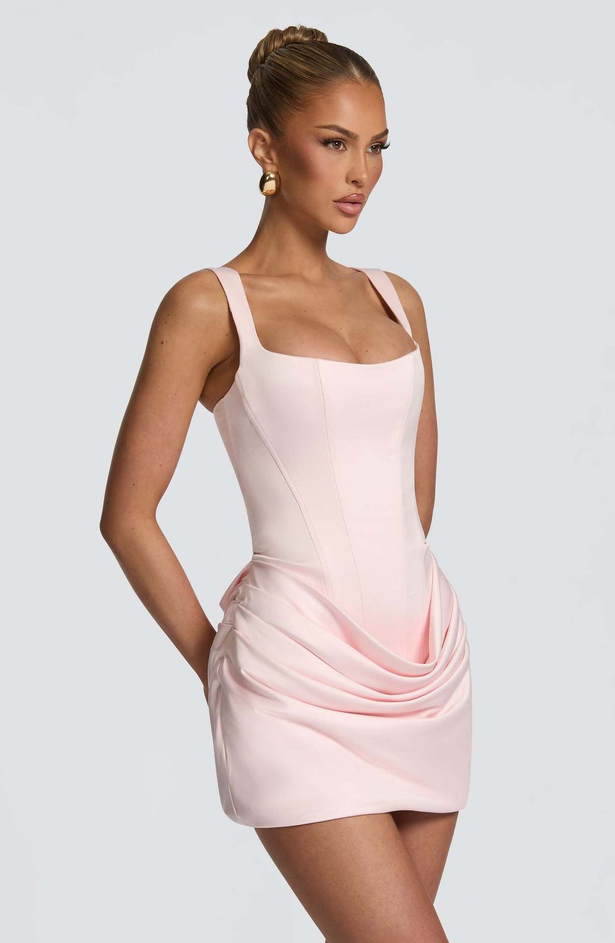 Square Neck Sleeveless High Waist Tie Belt Slim Fit Elegant 3D Pleated Bodycon Short Dress - F.MarketB1A76FBFD1B941538AB55D46DDFD976EeproloSSquare Neck Sleeveless High Waist Tie Belt Slim Fit Elegant 3D Pleated Bodycon Short DressSquare Neck Sleeveless High Waist Tie Belt Slim Fit Elegant 3D Pleated Bodycon Short Dress