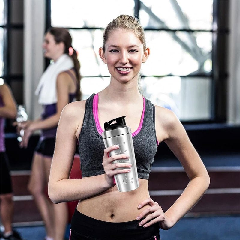 Stainless Steel Protein Shaker Bottle with Mixing Ball - Leak-Proof Gym & Sports Portable Shaker Cup - F.Market78BB50F3B85B4A7D91E2B778EF2ABE62eprolo500mlStainless Steel Protein Shaker Bottle with Mixing Ball - Leak-Proof Gym & Sports Portable Shaker CupStainless Steel Protein Shaker Bottle with Mixing Ball - Leak-Proof Gym & Sports Portable Shaker Cup