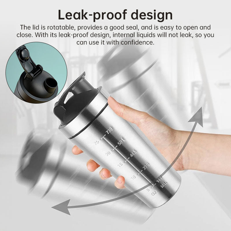 Stainless Steel Protein Shaker Bottle with Mixing Ball - Leak-Proof Gym & Sports Portable Shaker Cup - F.Market78BB50F3B85B4A7D91E2B778EF2ABE62eprolo500mlStainless Steel Protein Shaker Bottle with Mixing Ball - Leak-Proof Gym & Sports Portable Shaker CupStainless Steel Protein Shaker Bottle with Mixing Ball - Leak-Proof Gym & Sports Portable Shaker Cup