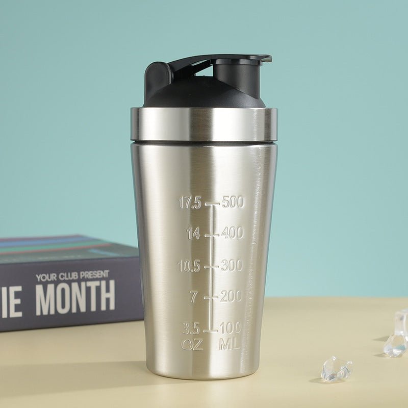 Stainless Steel Protein Shaker Bottle with Mixing Ball - Leak-Proof Gym & Sports Portable Shaker Cup - F.Market78BB50F3B85B4A7D91E2B778EF2ABE62eprolo500mlStainless Steel Protein Shaker Bottle with Mixing Ball - Leak-Proof Gym & Sports Portable Shaker CupStainless Steel Protein Shaker Bottle with Mixing Ball - Leak-Proof Gym & Sports Portable Shaker Cup
