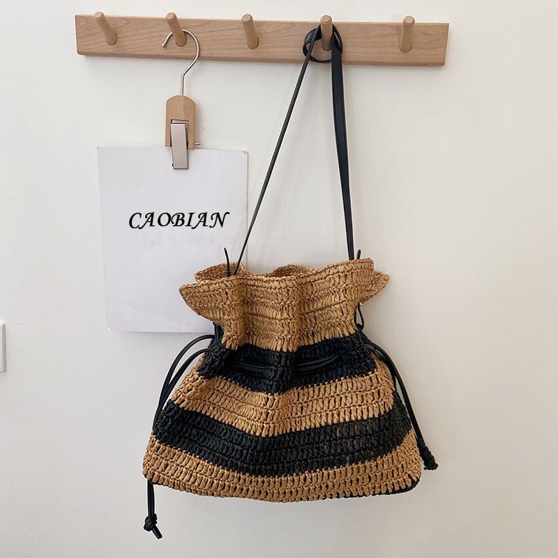 Stripe French Style Single Shoulder Straw Bag Large Capacity Tote Weaving Bag Beach Vacation Sand Bag - F.Market7FC500DA6DE541D4AC5B6199E9265533eproloStripe French Style Single Shoulder Straw Bag Large Capacity Tote Weaving Bag Beach Vacation Sand BagStripe French Style Single Shoulder Straw Bag Large Capacity Tote Weaving Bag Beach Vacation Sand Bag
