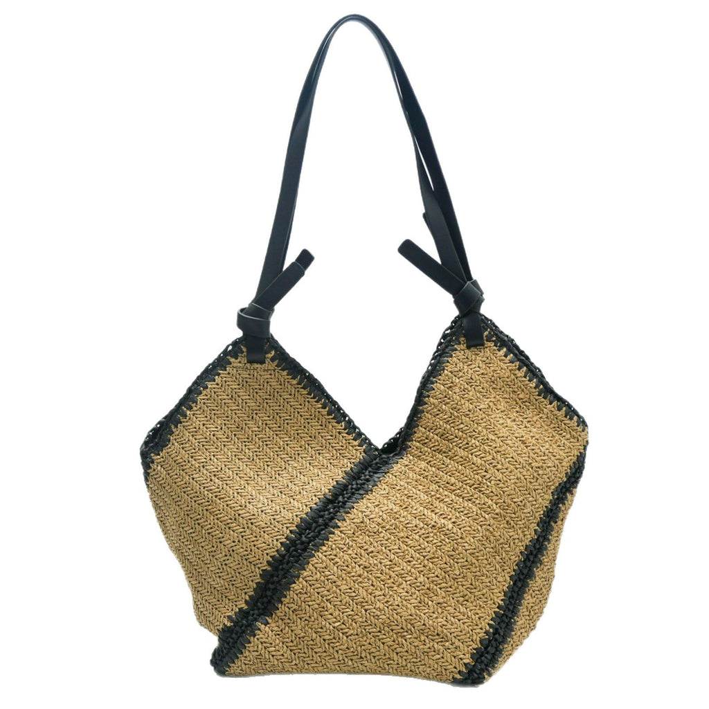 Stylish Striped Single Shoulder Woven Straw Bag, Elegant Weaving Tote with Black Trim, Large Capacity, Beach Vacation Bag - F.Market289C53C86BA0489E9E63CC5F5D8C50FBeproloLargeStylish Striped Single Shoulder Woven Straw Bag, Elegant Weaving Tote with Black Trim, Large Capacity, Beach Vacation BagStylish Striped Single Shoulder Woven Straw Bag, Elegant Weaving Tote with Black Trim, Large Capacity, Beach Vacation Bag