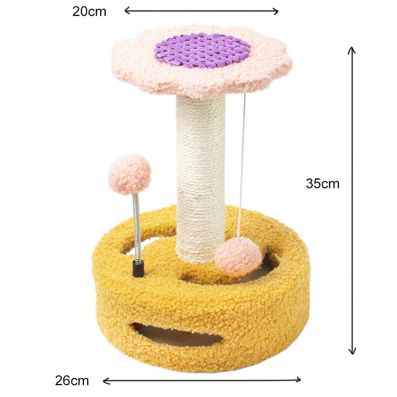 Sunflower Cat Tree – Small Cat Climbing Tower with Scratch Posts & Ball Toy - F.Market64AC88491F824477A640F356CA42E215eproloSunflower Cat Tree – Small Cat Climbing Tower with Scratch Posts & Ball ToySunflower Cat Tree – Small Cat Climbing Tower with Scratch Posts & Ball Toy
