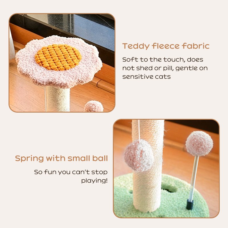 Sunflower Cat Tree – Small Cat Climbing Tower with Scratch Posts & Ball Toy - F.Market64AC88491F824477A640F356CA42E215eproloSunflower Cat Tree – Small Cat Climbing Tower with Scratch Posts & Ball ToySunflower Cat Tree – Small Cat Climbing Tower with Scratch Posts & Ball Toy