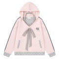 Sweet pink polka dot patchwork hooded sweatshirt - F.MarketF8306E3AC551498185471CE1DAB32644eproloSSweet pink polka dot patchwork hooded sweatshirtSweet pink polka dot patchwork hooded sweatshirt