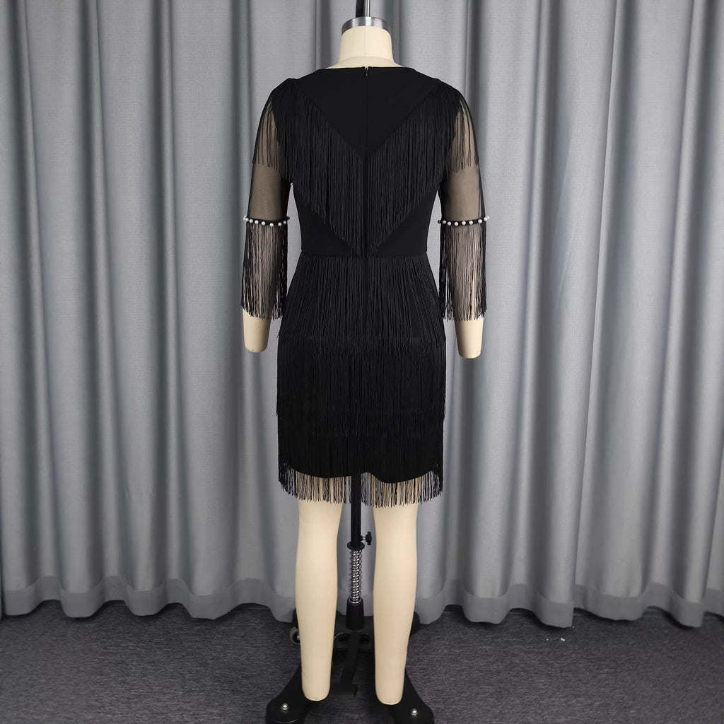 Tassel V-neck dress - F.MarketEA443F3057D441AFAF942881A64A214FeproloSTassel V-neck dressTassel V-neck dress