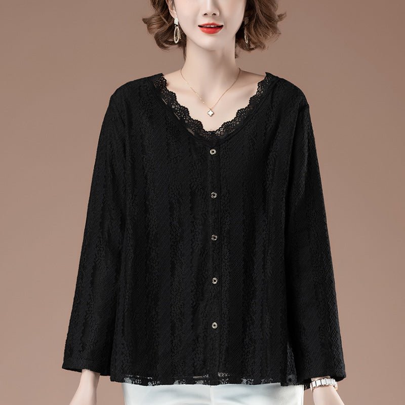 V-neck lace top - F.MarketE827478A4B5149BF99F10F9FD356A50FeproloLV-neck lace topV-neck lace top