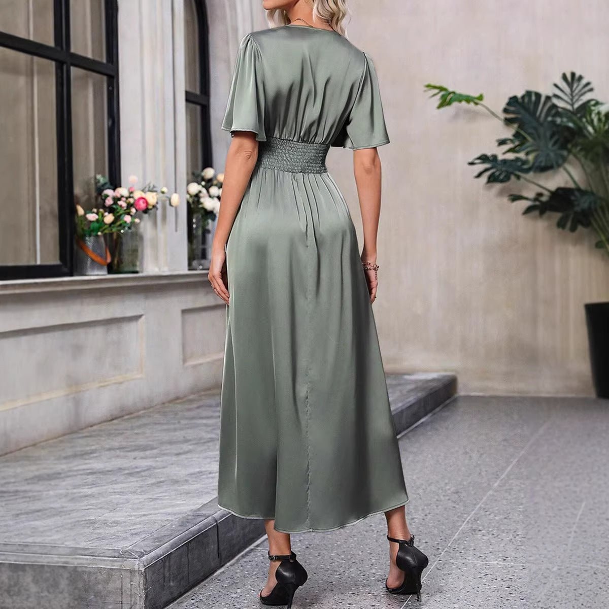 V-neck long dress - F.Market8F3872AE9D8443FD920C63FAC7DAD962eproloXSV-neck long dressV-neck long dress