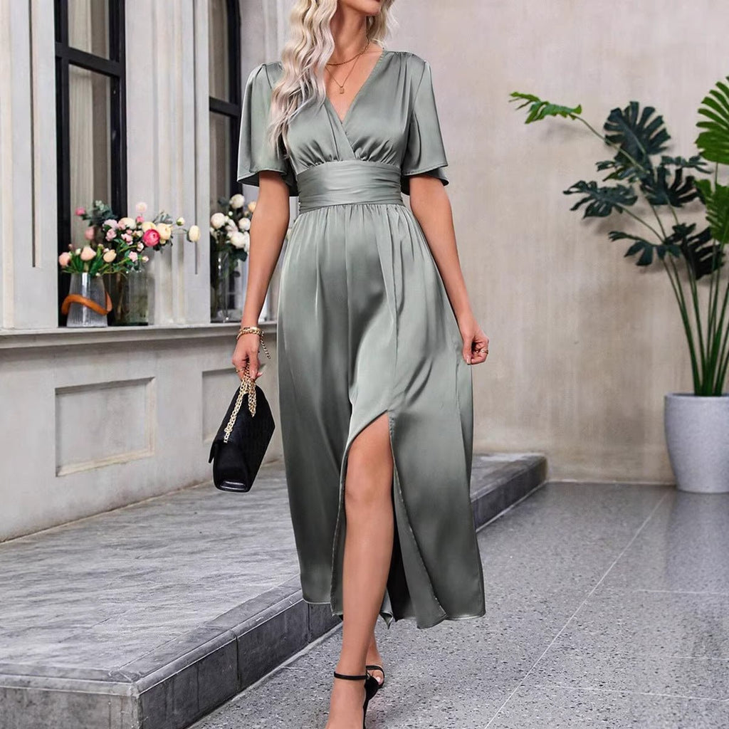 V-neck long dress - F.Market8F3872AE9D8443FD920C63FAC7DAD962eproloXSV-neck long dressV-neck long dress