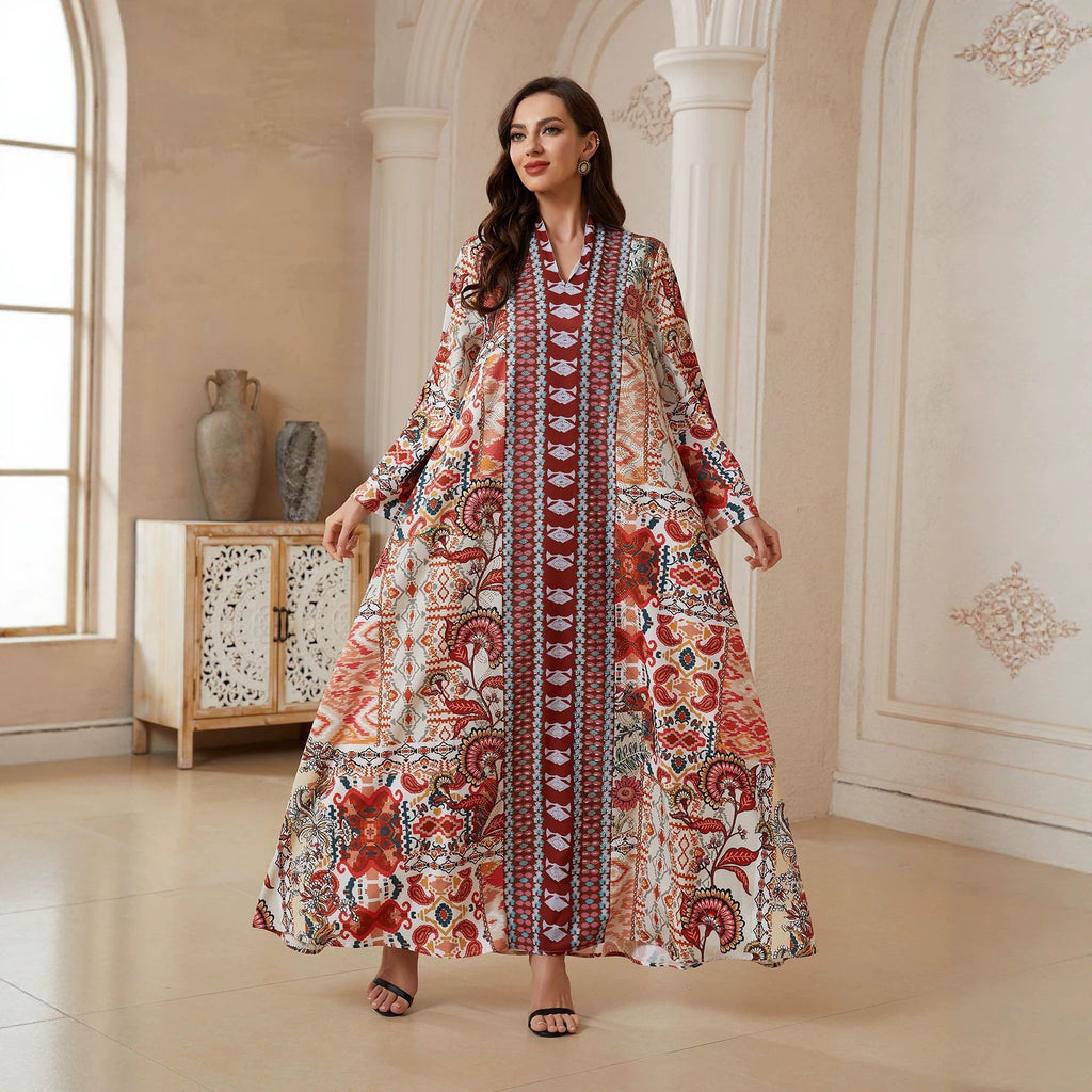 V-neck long dress - F.MarketA5804CDD0EBF45AAA8756E6F4A44C209eproloMV-neck long dressV-neck long dress