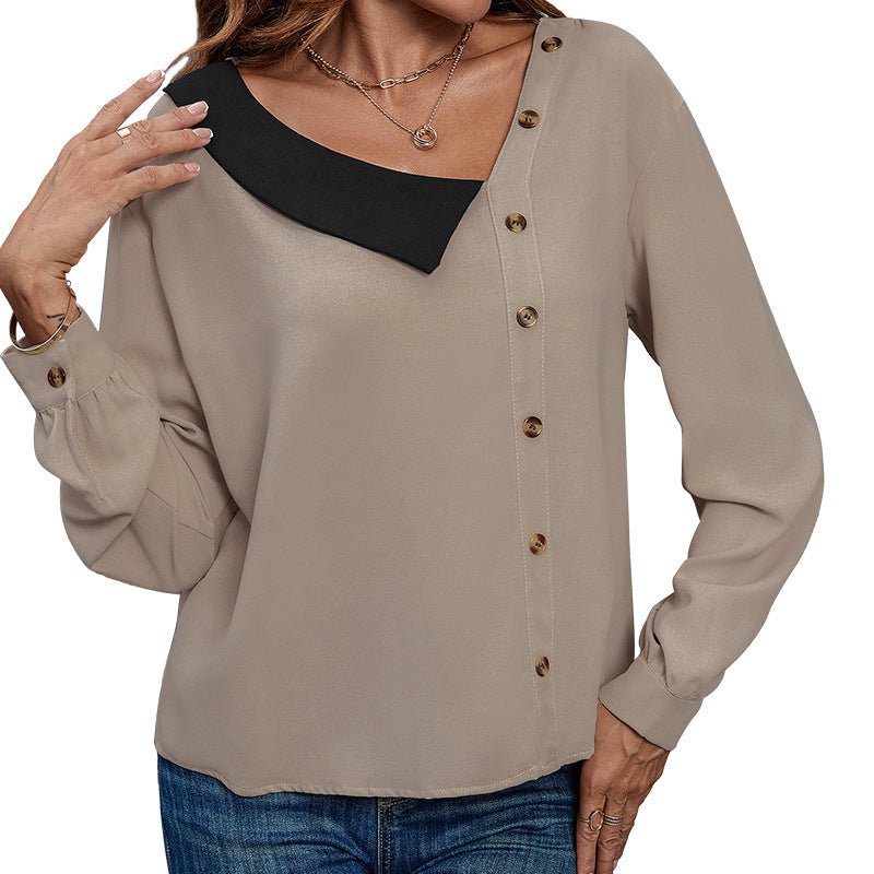 V-Neck Long Sleeve Casual Shirt for Women - F.MarketCC73B2EB2A0E46FBB102B1A7A255D7E7eproloSV-Neck Long Sleeve Casual Shirt for WomenV-Neck Long Sleeve Casual Shirt for Women