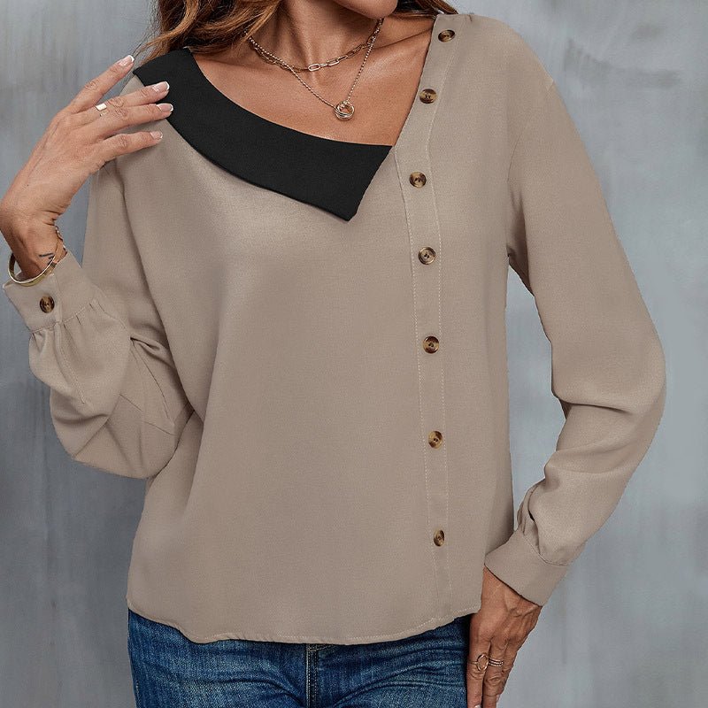 V-Neck Long Sleeve Casual Shirt for Women - F.MarketCC73B2EB2A0E46FBB102B1A7A255D7E7eproloSV-Neck Long Sleeve Casual Shirt for WomenV-Neck Long Sleeve Casual Shirt for Women