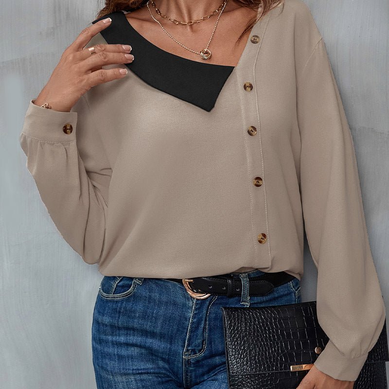 V-Neck Long Sleeve Casual Shirt for Women - F.MarketCC73B2EB2A0E46FBB102B1A7A255D7E7eproloSV-Neck Long Sleeve Casual Shirt for WomenV-Neck Long Sleeve Casual Shirt for Women