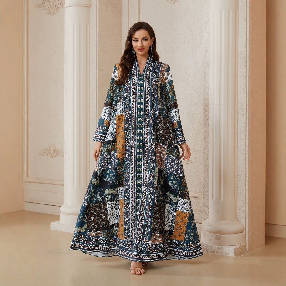 V-neck long sleeved dress - F.MarketD6622CCCD8DD4D3FB26014E53705BC8AeproloMV-neck long sleeved dressV-neck long sleeved dress