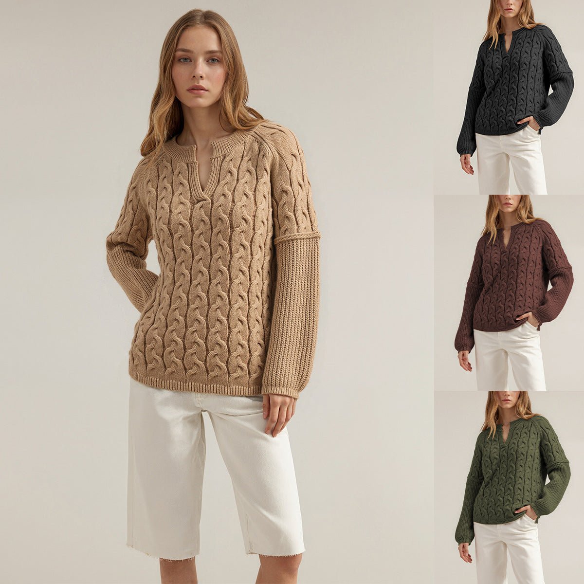 V-neck long sleeved sweater - F.Market2FA55D9AA3A64FDFB6981052BE930F31eproloSV-neck long sleeved sweaterV-neck long sleeved sweater