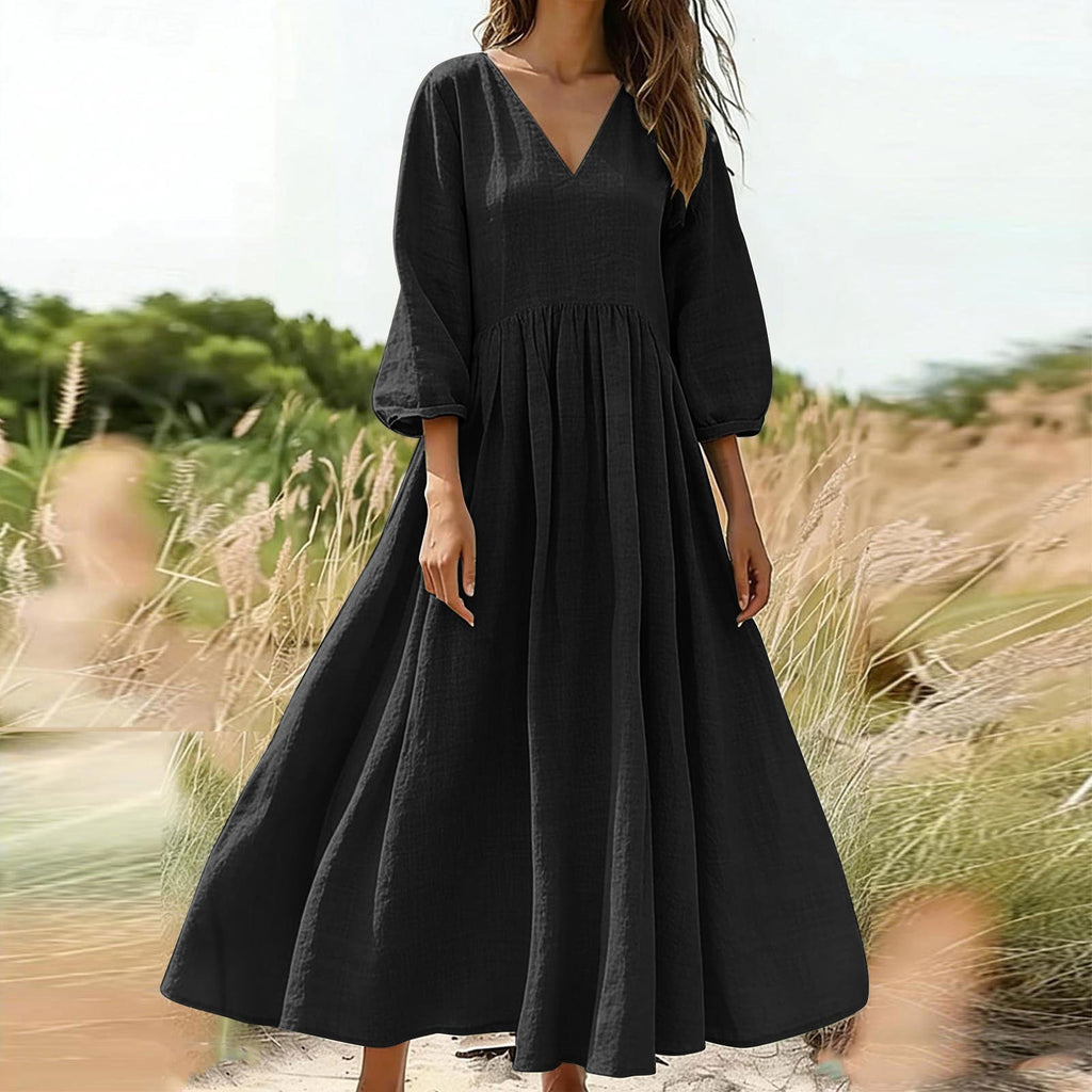 V-neck pleated dress - F.Market46F7A31D34A1458BAE1BCC33191A59E1eproloSV-neck pleated dressV-neck pleated dress