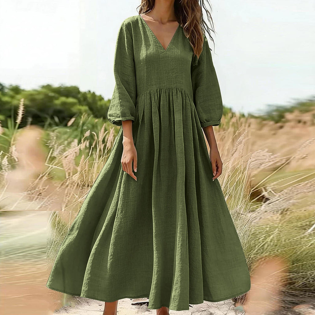 V-neck pleated dress - F.Market46F7A31D34A1458BAE1BCC33191A59E1eproloSV-neck pleated dressV-neck pleated dress