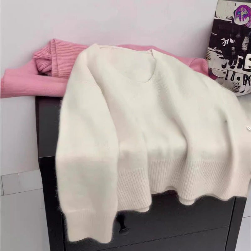 V-neck pullover sweater for women - F.Market227F4324D22F485DBACC9ECE20A25B16eproloOne SizeV-neck pullover sweater for womenV-neck pullover sweater for women