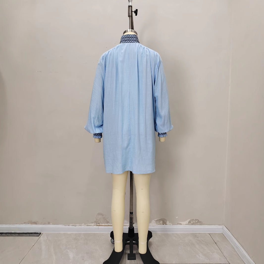 V-neck shirt dress - F.Market769198ABF8F94DC3B667DAD4D77550C4eproloSV-neck shirt dressV-neck shirt dress