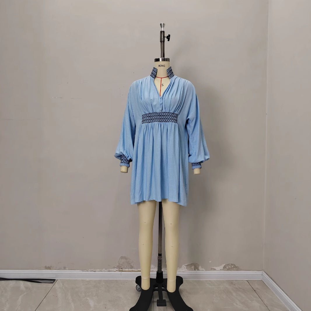 V-neck shirt dress - F.Market769198ABF8F94DC3B667DAD4D77550C4eproloSV-neck shirt dressV-neck shirt dress