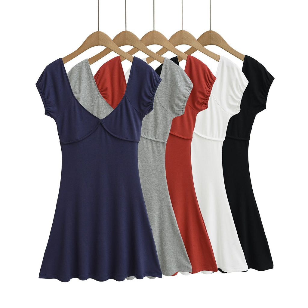 V-Neck Short Dress - F.Market8E3BB3D80A694FE0AE8195B701E56D63eproloSV-Neck Short DressV-Neck Short Dress