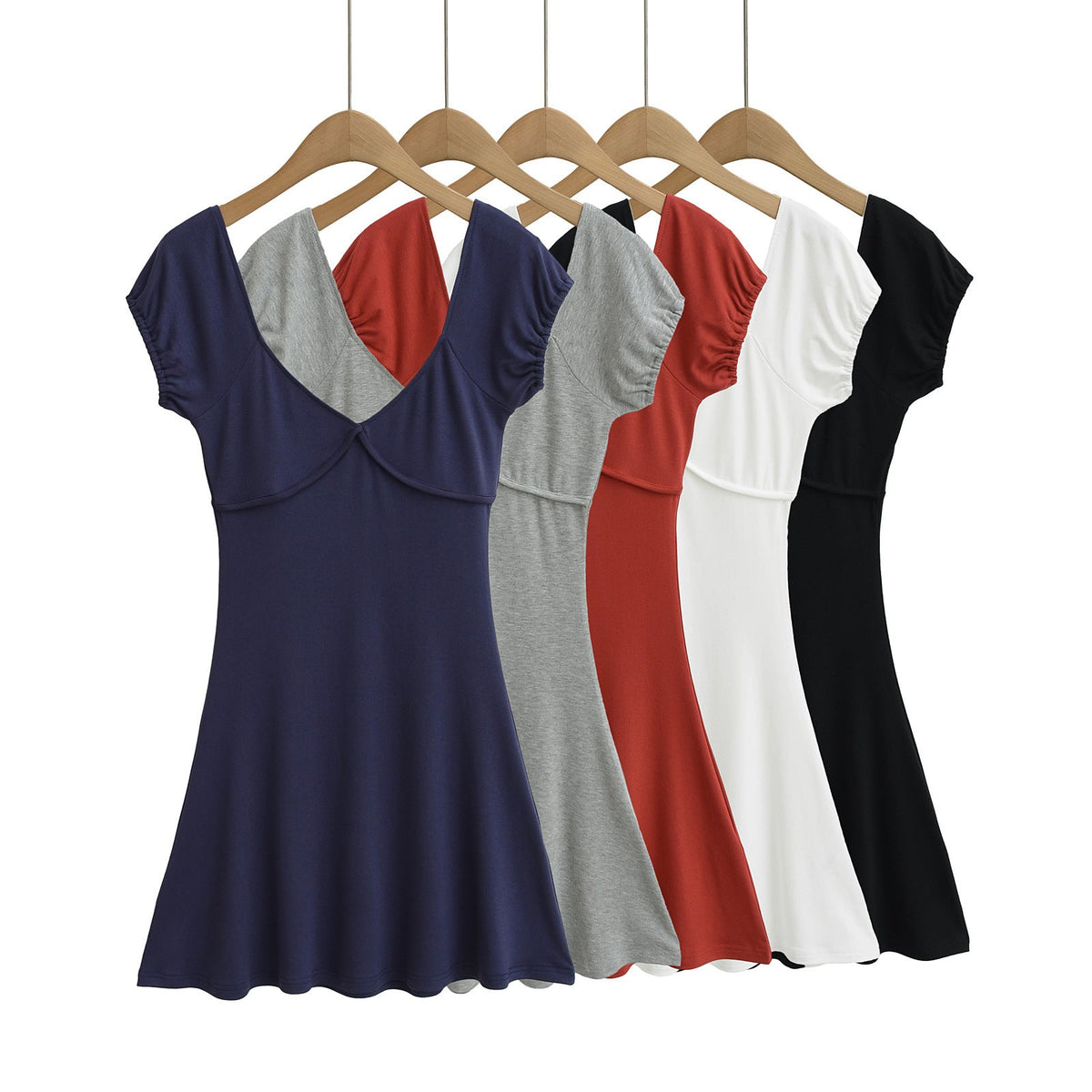 V-Neck Short Dress - F.Market8E3BB3D80A694FE0AE8195B701E56D63eproloSV-Neck Short DressV-Neck Short Dress