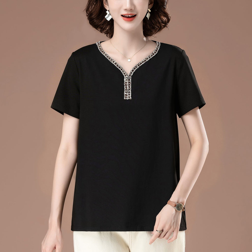 V-neck short sleeved top - F.Market7805B659123B42149B9549DEF65B2996eproloLV-neck short sleeved topV-neck short sleeved top
