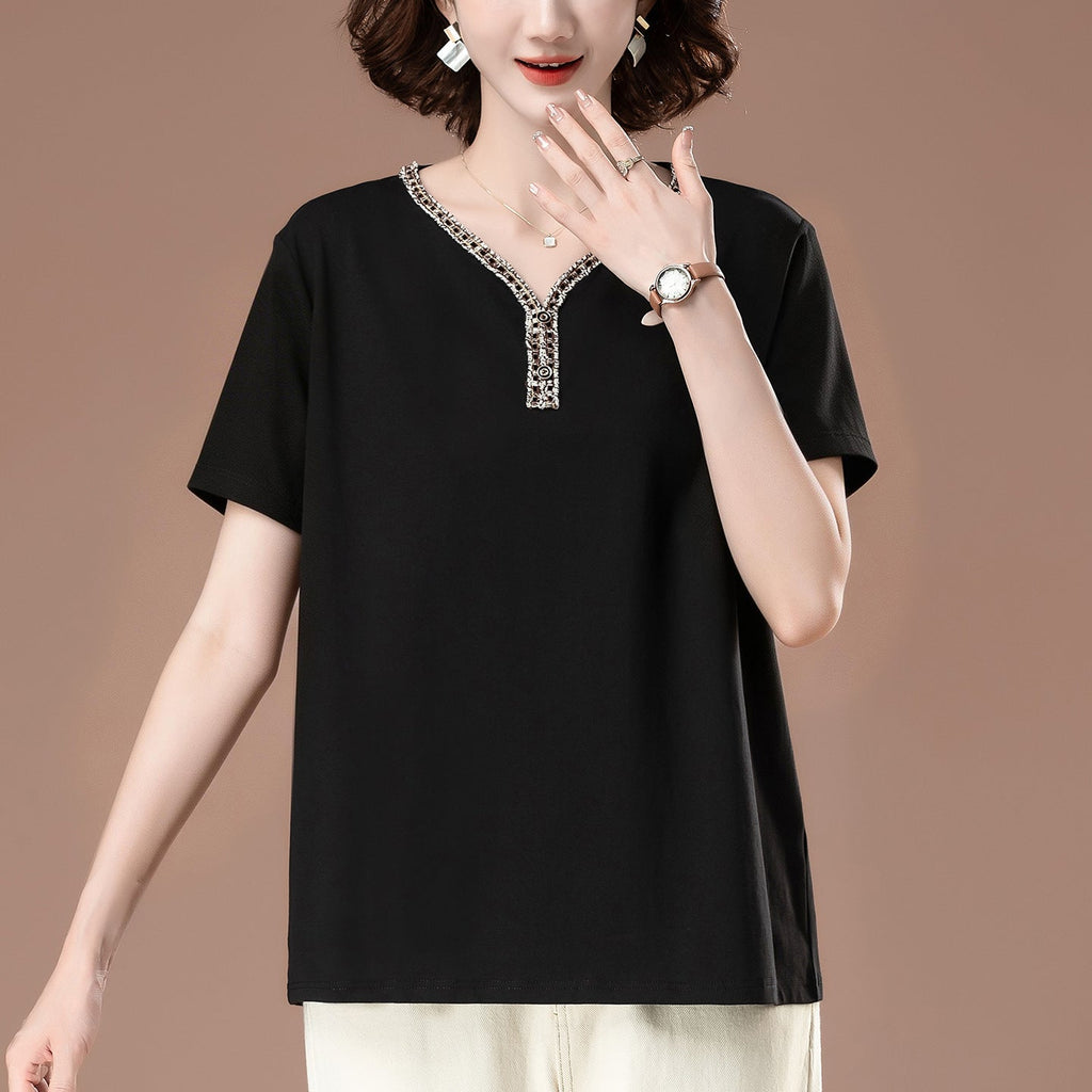 V-neck short sleeved top - F.Market7805B659123B42149B9549DEF65B2996eproloLV-neck short sleeved topV-neck short sleeved top