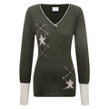 V-neck star jacquard knitted sweater with contrasting color pullover sweater - F.Market97774786D7984569B420B81F5C1A96DAeproloSV-neck star jacquard knitted sweater with contrasting color pullover sweaterV-neck star jacquard knitted sweater with contrasting color pullover sweater