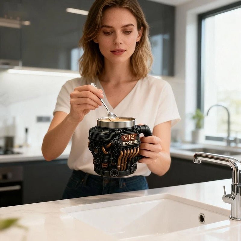 V8 Engine Mug | Stainless Steel Coffee Cup for Car Lovers - F.MarketFCA3E1F21985400D89F39313EF01B8E0eproloV8 Engine Mug | Stainless Steel Coffee Cup for Car LoversV8 Engine Mug | Stainless Steel Coffee Cup for Car Lovers