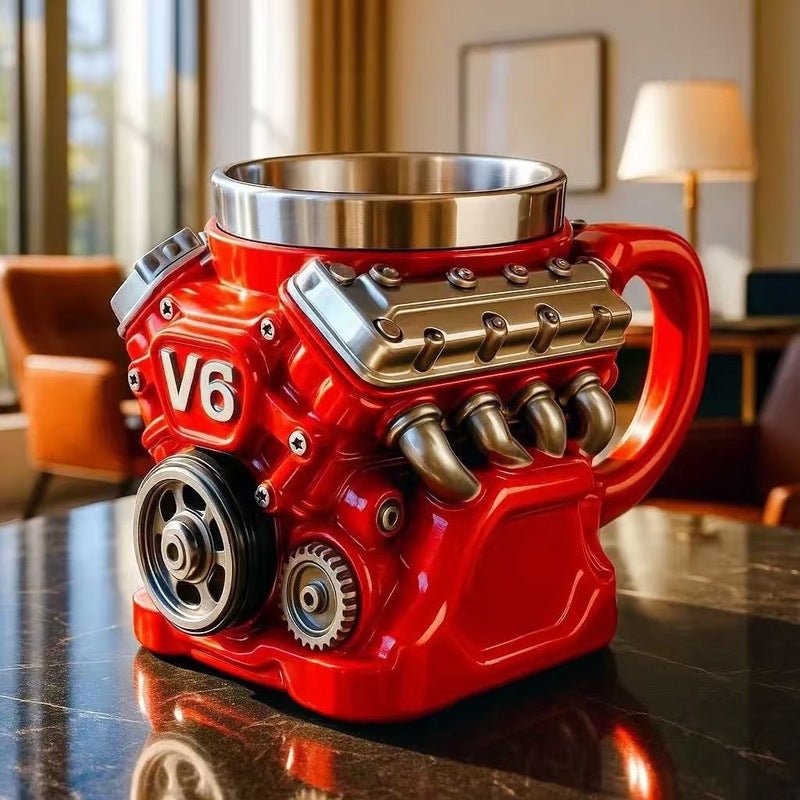 V8 Engine Mug | Stainless Steel Coffee Cup for Car Lovers - F.MarketFCA3E1F21985400D89F39313EF01B8E0eproloV8 Engine Mug | Stainless Steel Coffee Cup for Car LoversV8 Engine Mug | Stainless Steel Coffee Cup for Car Lovers