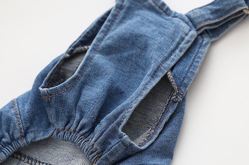 Washed Denim Comfortable Stretchy Jeans Pet Overalls - F.Market23026F0DEB5E45B6AAD055FE643372B8eproloSWashed Denim Comfortable Stretchy Jeans Pet OverallsWashed Denim Comfortable Stretchy Jeans Pet Overalls