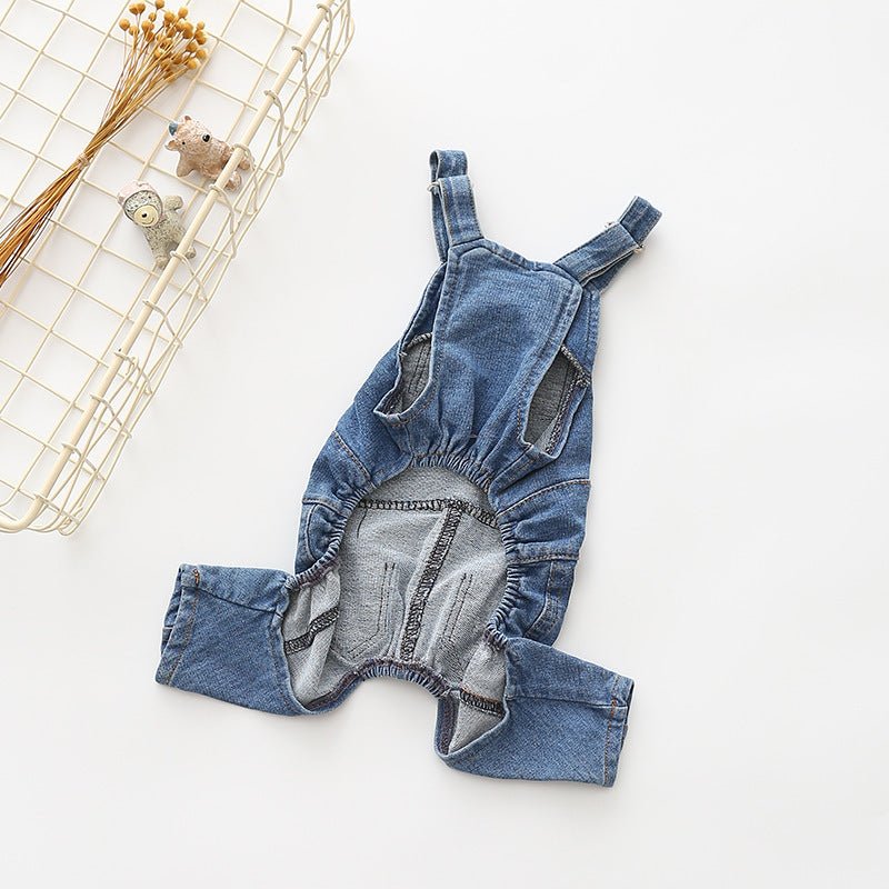 Washed Denim Comfortable Stretchy Jeans Pet Overalls - F.Market23026F0DEB5E45B6AAD055FE643372B8eproloSWashed Denim Comfortable Stretchy Jeans Pet OverallsWashed Denim Comfortable Stretchy Jeans Pet Overalls