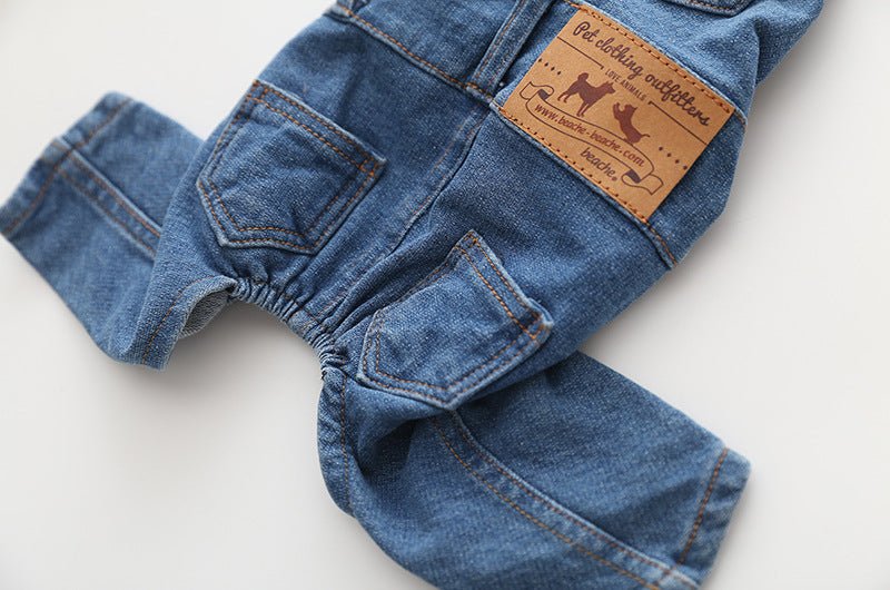 Washed Denim Comfortable Stretchy Jeans Pet Overalls - F.Market23026F0DEB5E45B6AAD055FE643372B8eproloSWashed Denim Comfortable Stretchy Jeans Pet OverallsWashed Denim Comfortable Stretchy Jeans Pet Overalls