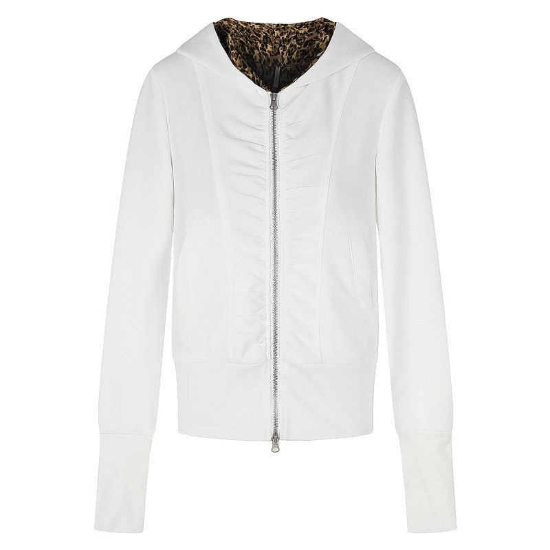 White pleated zipper hooded jacket - F.Market6C864ADFB2E144A2987F01A085C0615DeproloSWhite pleated zipper hooded jacketWhite pleated zipper hooded jacket
