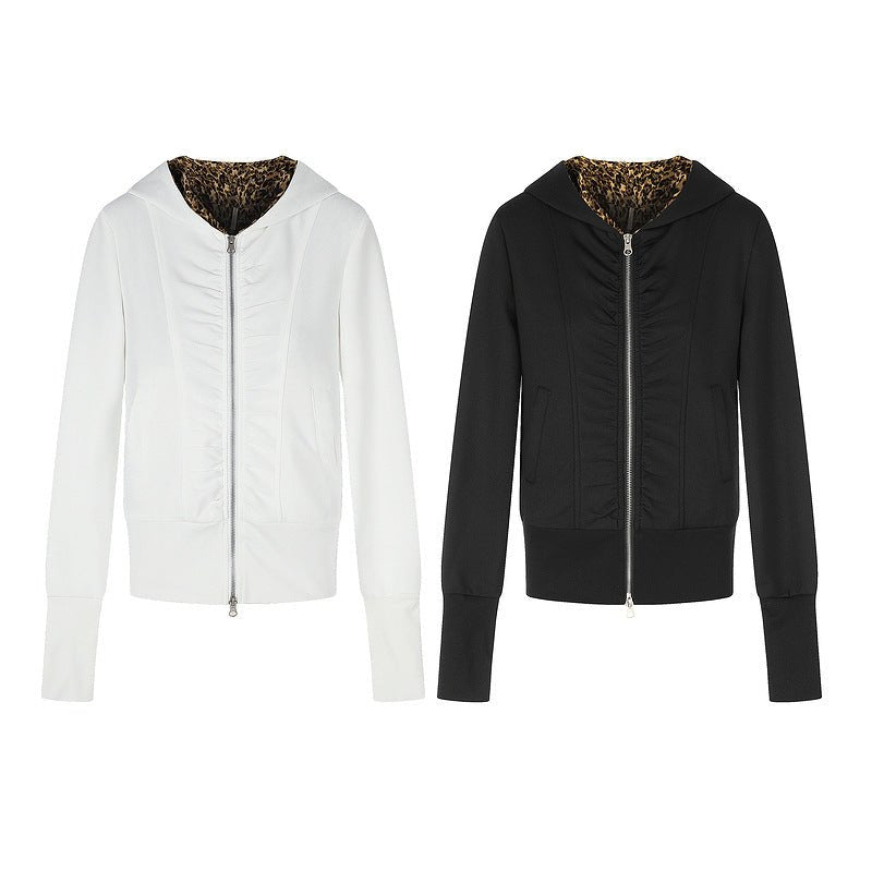 White pleated zipper hooded jacket - F.Market6C864ADFB2E144A2987F01A085C0615DeproloSWhite pleated zipper hooded jacketWhite pleated zipper hooded jacket