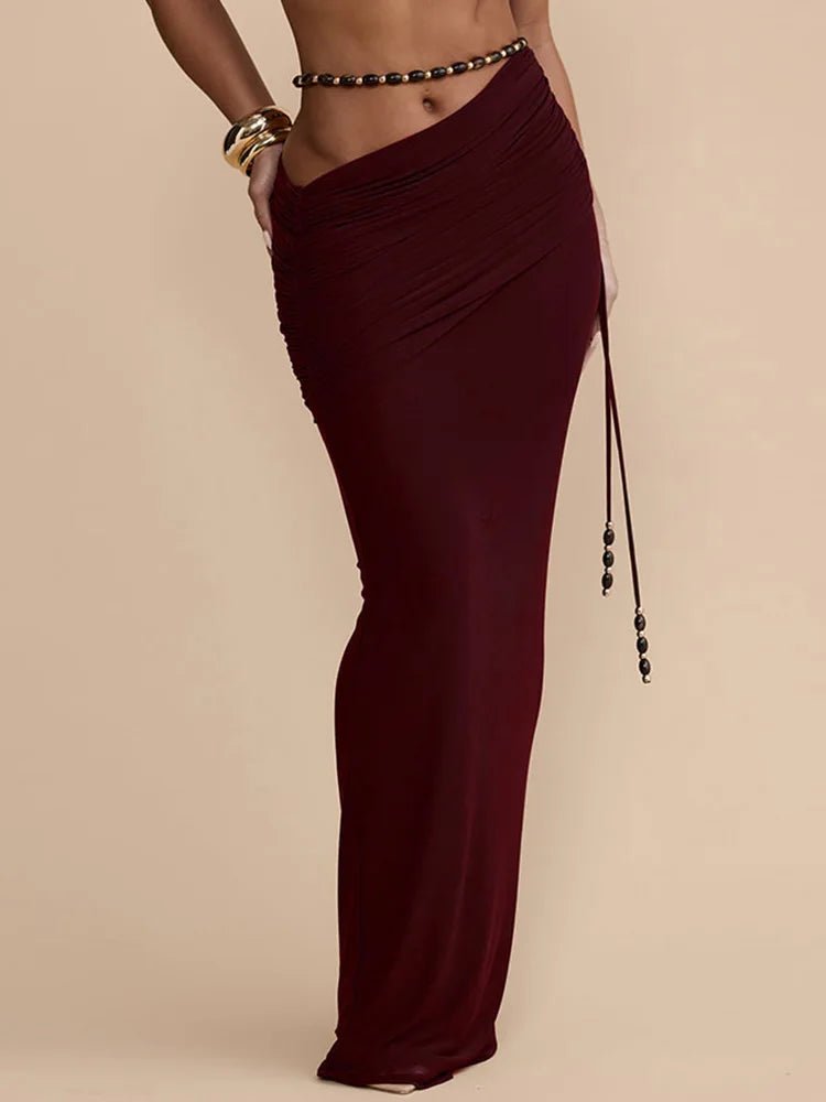 Women's Beach Style Halter Backless Sleeveless Short Top with Maxi Skirt Two Piece Set Summer Sexy Solid Patchwork Slim Outfit - F.Market14:77101 Green;5:361385F.MarketLWomen's Beach Style Halter Backless Sleeveless Short Top with Maxi Skirt Two Piece Set Summer Sexy Solid Patchwork Slim OutfitWomen's Beach Style Halter Backless Sleeveless Short Top with Maxi Skirt Two Piece Set Summer Sexy Solid Patchwork Slim Outfit
