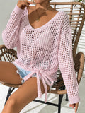 Women's V-neck hollow sweater - F.Market2066689209EE445A8E8D512601830EC6eproloOne SizeWomen's V-neck hollow sweaterWomen's V-neck hollow sweater