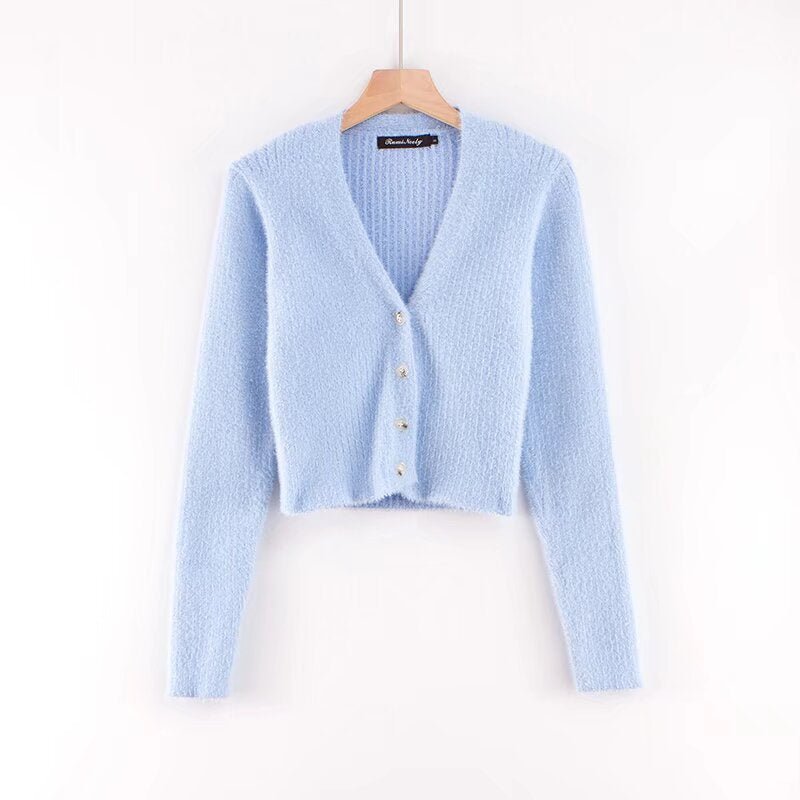 Women's Wholesale Slim Deep V-neck Four-button Front Long Sleeve Cardigan Sweater - F.Market5D733B72627B440791D1B7415F08608CeproloSWomen's Wholesale Slim Deep V-neck Four-button Front Long Sleeve Cardigan SweaterWomen's Wholesale Slim Deep V-neck Four-button Front Long Sleeve Cardigan Sweater