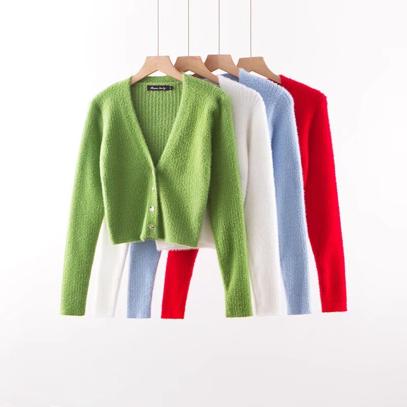 Women's Wholesale Slim Deep V-neck Four-button Front Long Sleeve Cardigan Sweater - F.Market5D733B72627B440791D1B7415F08608CeproloSWomen's Wholesale Slim Deep V-neck Four-button Front Long Sleeve Cardigan SweaterWomen's Wholesale Slim Deep V-neck Four-button Front Long Sleeve Cardigan Sweater